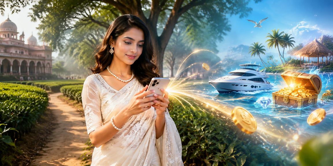 রাজশাহীর চা বাগানে মোবাইলে kg 22 প্ল্যাটফর্ম ব্যবহার করছেন একজন ব্যক্তি